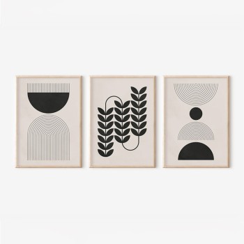 Πίνακας Vanta pakoworld τρίπτυχος με ψηφιακή εκτύπωση και πλαίσιο 33x1.5x48εκ