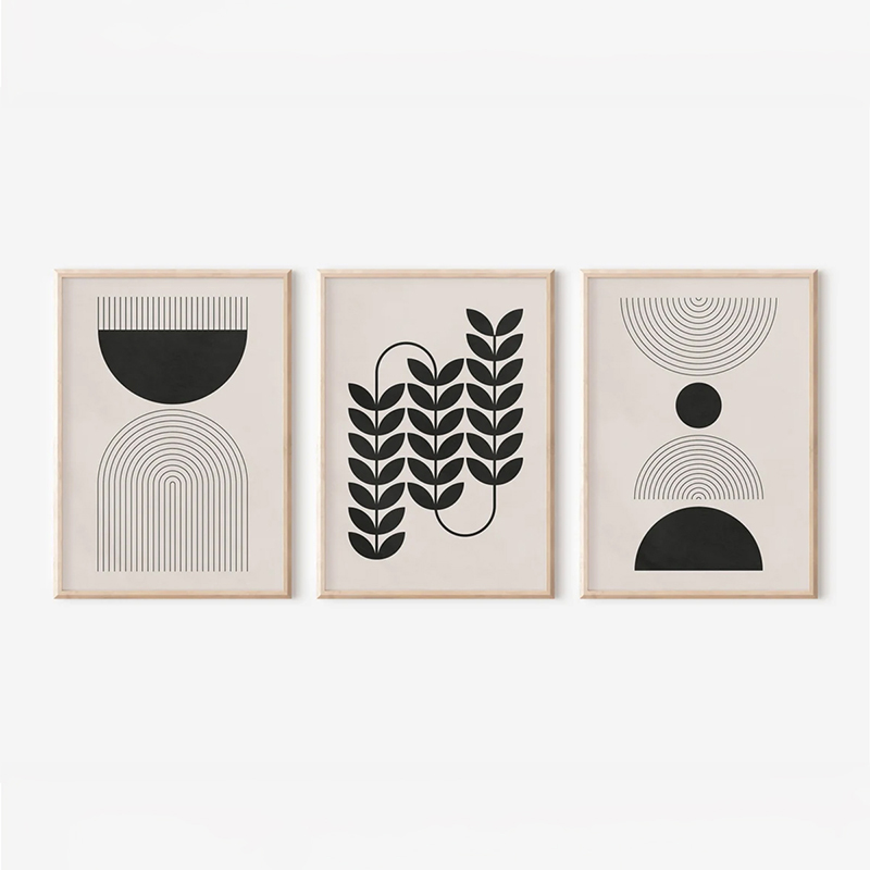 Πίνακας Vanta pakoworld τρίπτυχος με ψηφιακή εκτύπωση και πλαίσιο 33x1.5x48εκ