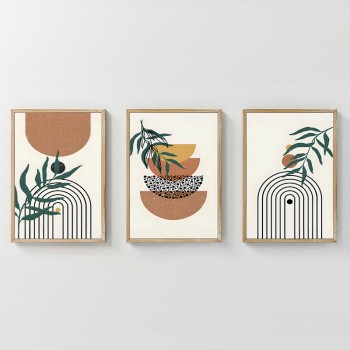 Πίνακας Mylen pakoworld τρίπτυχος με ψηφιακή εκτύπωση και πλαίσιο 33x1.5x48εκ