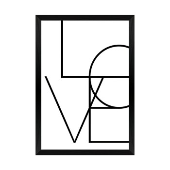 Πίνακας Amora pakoworld με ψηφιακή εκτύπωση και πλαίσιο 33x1.5x48εκ