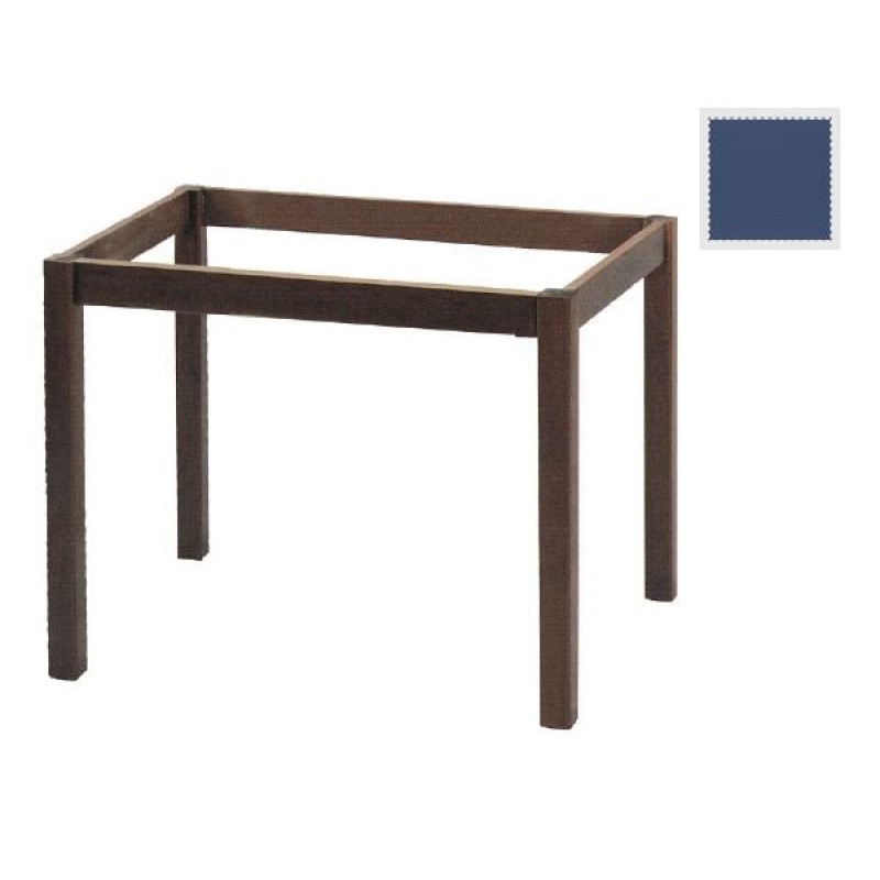 ΚΑΦΕΝΕΙΟΥ Βάση Τραπεζιού Οξιά Λυόμενη για Επιφάνεια 80x120cm Βαφή Ανιλίνη Εμποτισμού  Μπλε