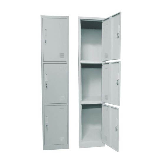 LOCKER 3 Θέσεων Μέταλλο Βαφή Γκρι LOCKER 3 Θέσεων Μέταλλο Βαφή Γκρι