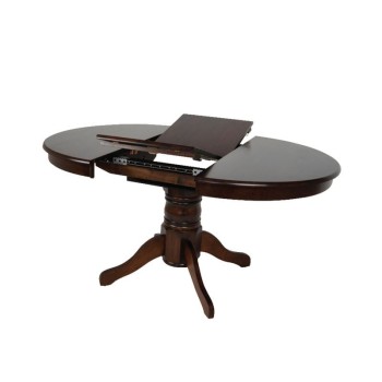 NIRVANA Τραπέζι Ροτόντα Τραπεζαρίας-Κουζίνας, Επεκτεινόμενο, Καρυδί