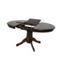 NIRVANA Τραπέζι Ροτόντα Τραπεζαρίας-Κουζίνας, Επεκτεινόμενο, Καρυδί