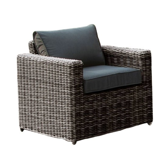 ARIZONA Πολυθρόνα Καθιστικού Κήπου ALU, Wicker Grey Brown, Μαξιλάρια Ανθρακί ARIZONA Πολυθρόνα Καθιστικού Κήπου ALU, Wicker Grey Brown, Μαξιλάρια Ανθρακί