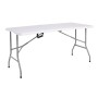 BLOW-R Τραπέζι Συνεδρίου - Catering Πτυσσόμενο (Βαλίτσα), Μέταλλο Γκρι, HDPE Άσπρο 35mm