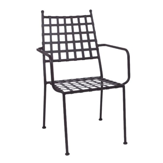 PATON Πολυθρόνα Κήπου Βεράντας, Μέταλλο Βαφή Sand Brown Mesh - Στοιβαζόμενη PATON Πολυθρόνα Κήπου Βεράντας, Μέταλλο Βαφή Sand Brown Mesh - Στοιβαζόμενη