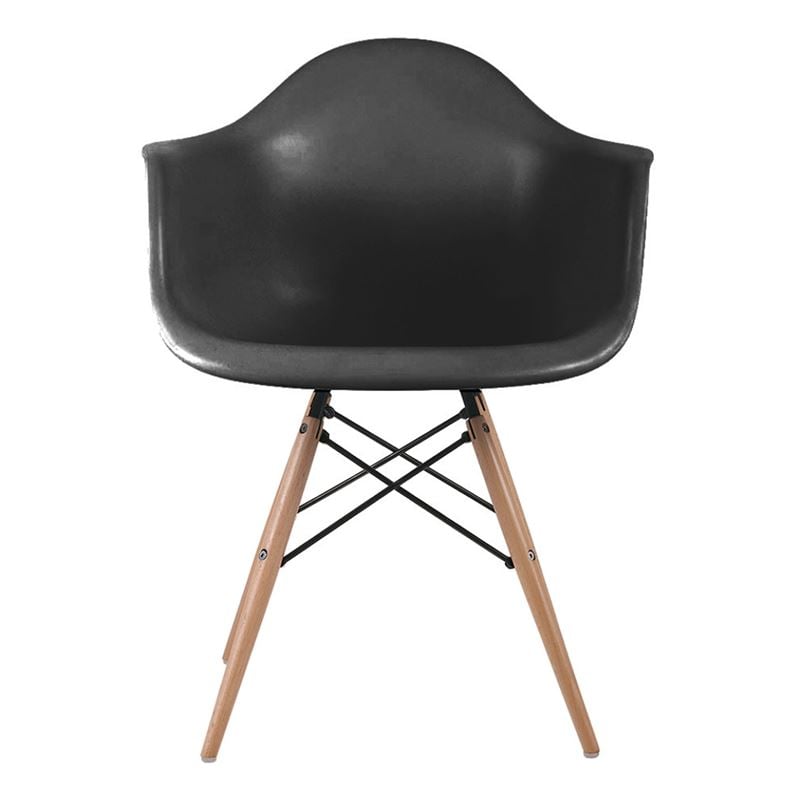 ALEA Wood Πολυθρόνα Ξύλο, ΡΡ Μαύρο