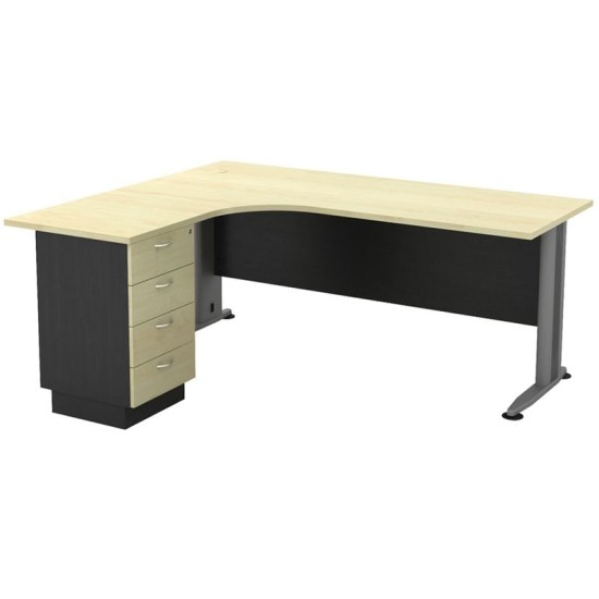 SUPERIOR COMPACT Αριστερή Γωνία - Απόχρωση Dark Grey - Beech SUPERIOR COMPACT Αριστερή Γωνία - Απόχρωση Dark Grey - Beech