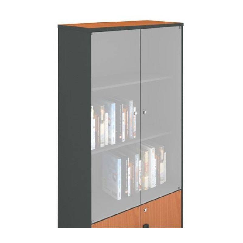 Γυάλινες πόρτες Βιβλιοθήκης-Α Γραφείου