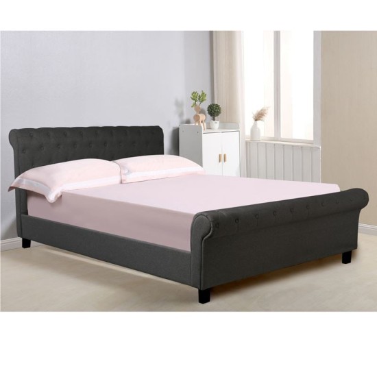 HARMONY Κρεβάτι Διπλό για Στρώμα 160x200cm, Ύφασμα Ανθρακί HARMONY Κρεβάτι Διπλό για Στρώμα 160x200cm, Ύφασμα Ανθρακί