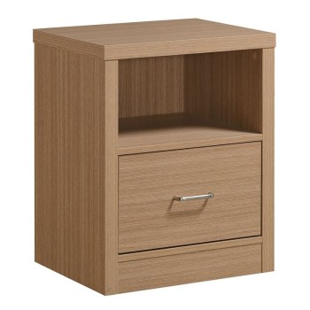 CALIBER Κομοδίνο με 1 Συρτάρι + 1 Ράφι, Απόχρωση Sonoma Oak