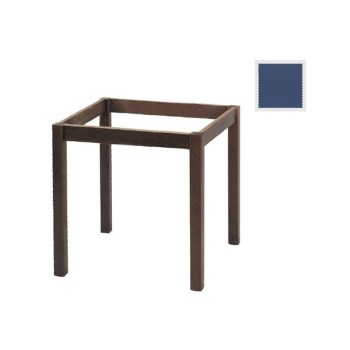 ΚΑΦΕΝΕΙΟΥ Βάση Τραπεζιού Οξιά Λυόμενη για Επιφάνεια 60x60cm, Βαφή Εμποτισμού Ανιλίνη Μπλε