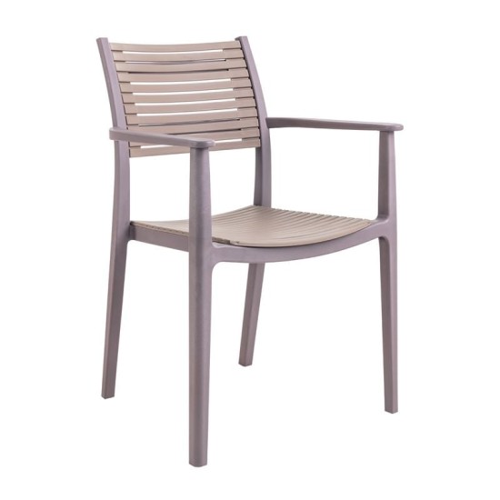 AKRON Πολυθρόνα PP-UV Sand Beige - Tortora AKRON Πολυθρόνα PP-UV Sand Beige - Tortora