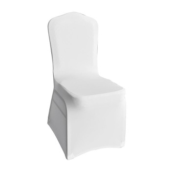 HILTON Ενισχυμένο Κάλυμμα Ελαστικό Ύφασμα Άσπρο