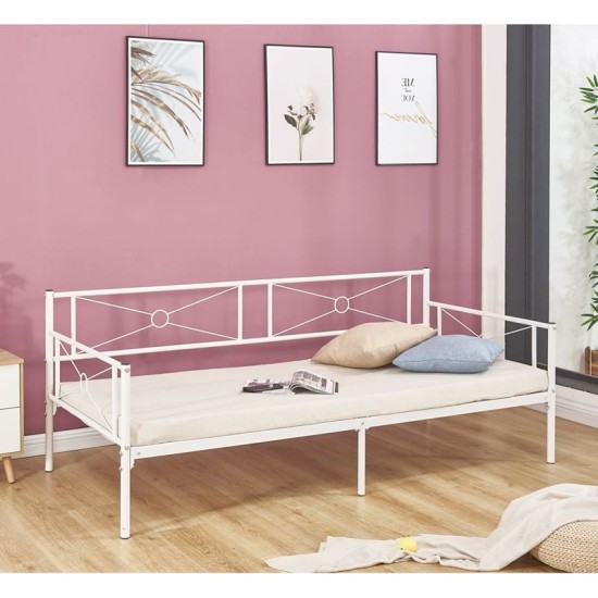 QUEEN Daybed Κρεβάτι Μέταλλο Βαφή Άσπρο QUEEN Daybed Κρεβάτι Μέταλλο Βαφή Άσπρο