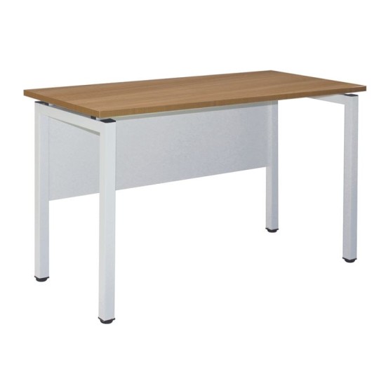 UNIT Γραφείο Μέταλλο Βαφή Άσπρο, Melamine Απόχρωση Sonoma UNIT Γραφείο Μέταλλο Βαφή Άσπρο, Melamine Απόχρωση Sonoma
