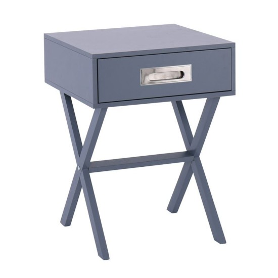 WICK Κομοδίνο Γκρι Λάκα MDF WICK Κομοδίνο Γκρι Λάκα MDF