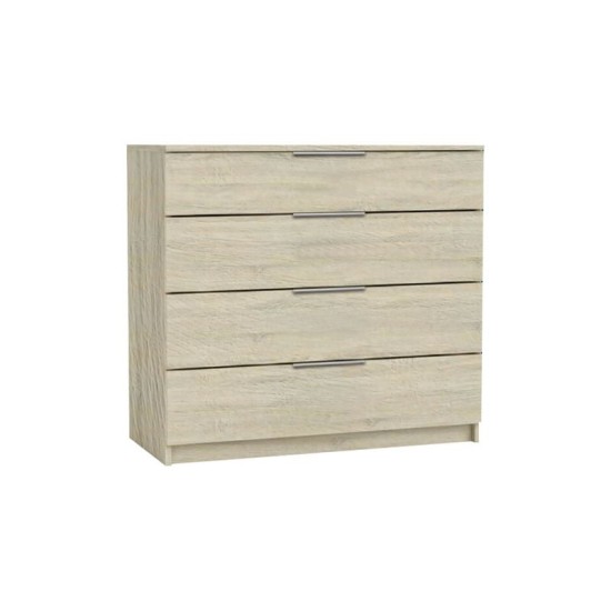 DRAWER Συρταριέρα με 4 Συρτάρια, Απόχρωση Sonoma DRAWER Συρταριέρα με 4 Συρτάρια, Απόχρωση Sonoma