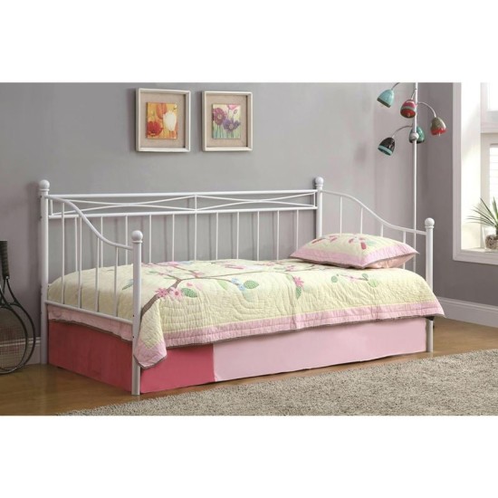 MARIN Set: Daybed με Στρώμα 90x190 + Βοηθητικό Κρεβάτι με Στρώμα 85x185 Μέταλλο Άσπρο MARIN Set: Daybed με Στρώμα 90x190 + Βοηθητικό Κρεβάτι με Στρώμα 85x185 Μέταλλο Άσπρο