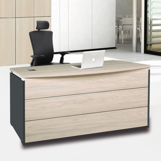 PROGRESS Γραφείο 140x80cm Απόχρωση Elm-Sky Grey PROGRESS Γραφείο 140x80cm Απόχρωση Elm-Sky Grey