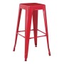 RELIX Σκαμπό Bar Στοιβαζόμενο, Μέταλλο Βαφή Κόκκινο