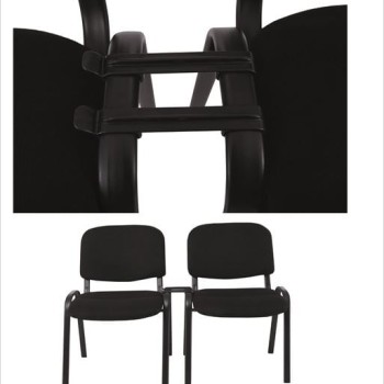 SIGMA Σύνδεσμος ένωσης Στοιβαζόμενων Καρεκλών, Πλαστικό σε χρώμα Μαύρο