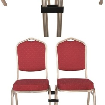 HILTON Σύνδεσμος ένωσης Καρεκλών, Πλαστικό σε χρώμα Μαύρο