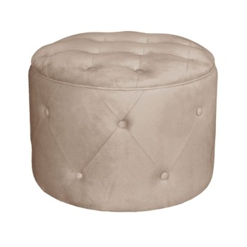 TRAVIS Σκαμπό Αποθηκευτικό, Ύφασμα Velure Απόχρωση Cappuccino