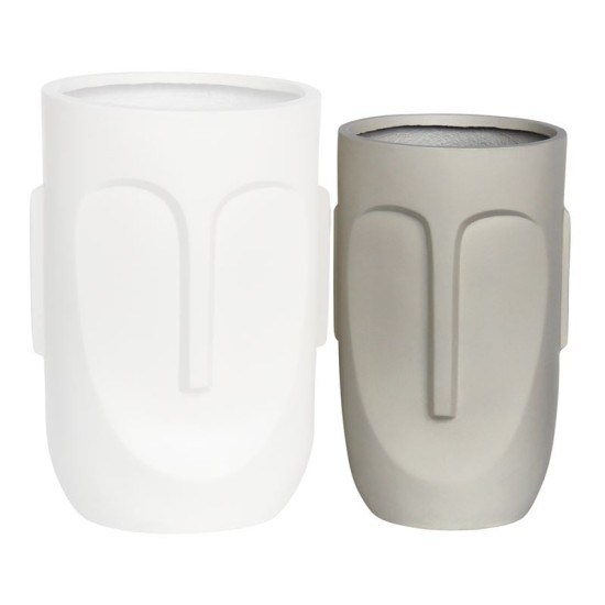 FLOWER POT-TOTEM Φ32x52cm, Cement Απόχρωση Sand FLOWER POT-TOTEM Φ32x52cm, Cement Απόχρωση Sand