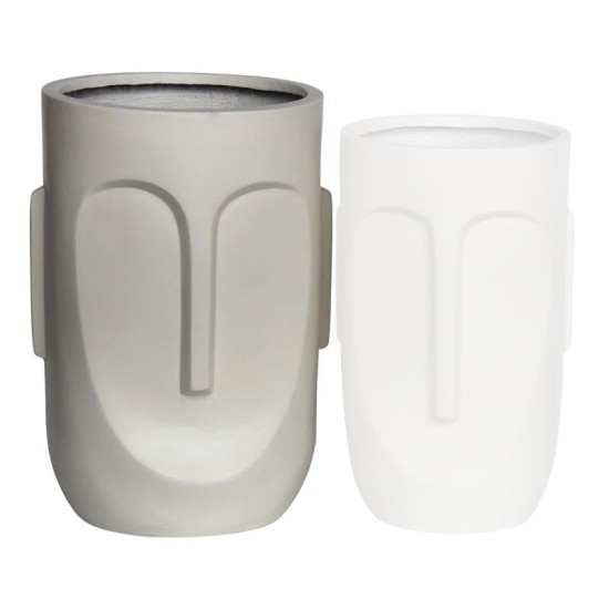 FLOWER POT-TOTEM Φ40x57cm, Cement Απόχρωση Sand FLOWER POT-TOTEM Φ40x57cm, Cement Απόχρωση Sand