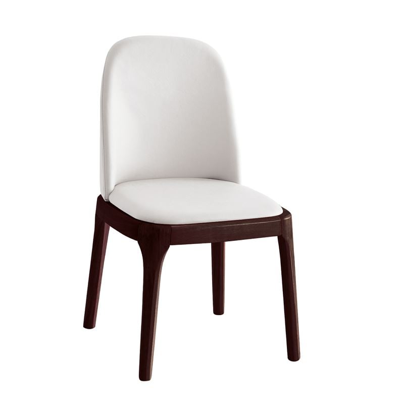 VISTA Καρέκλα Τραπεζαρίας- Κουζίνας, Απόχρωση Καρυδί, Pu Εκρού