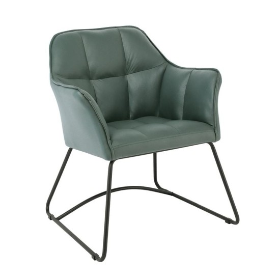 POLLY Πολυθρόνα Μέταλλο Βαφή Μαύρο, Ύφασμα Suede Olive Green POLLY Πολυθρόνα Μέταλλο Βαφή Μαύρο, Ύφασμα Suede Olive Green