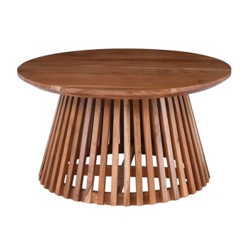 RIM Τραπέζι Σαλονιού, Ξύλο Μασίφ Ακακία Απόχρωση Φυσικό