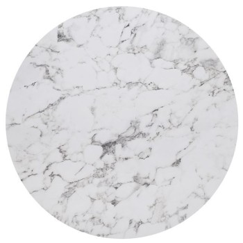 HPL (High Pressure Laminated) Επιφάνεια Τραπεζιού Απόχρωση White Marble, UV