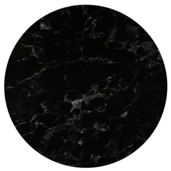 HPL (High Pressure Laminated) Επιφάνεια Τραπεζιού Απόχρωση Black Marble, UV