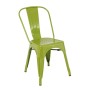 RELIX Καρέκλα Στοιβαζόμενη, Μέταλλο Βαφή Lime