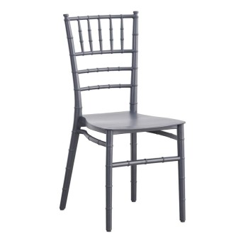 ILONA Καρέκλα-Pro Εστίασης - Catering Στοιβαζόμενη PP Ανθρακί
