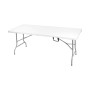 BLOW Τραπέζι  Συνεδρίου - Catering Πτυσσόμενο (Βαλίτσα), Μέταλλο Γκρι, HDPE Άσπρο 35mm