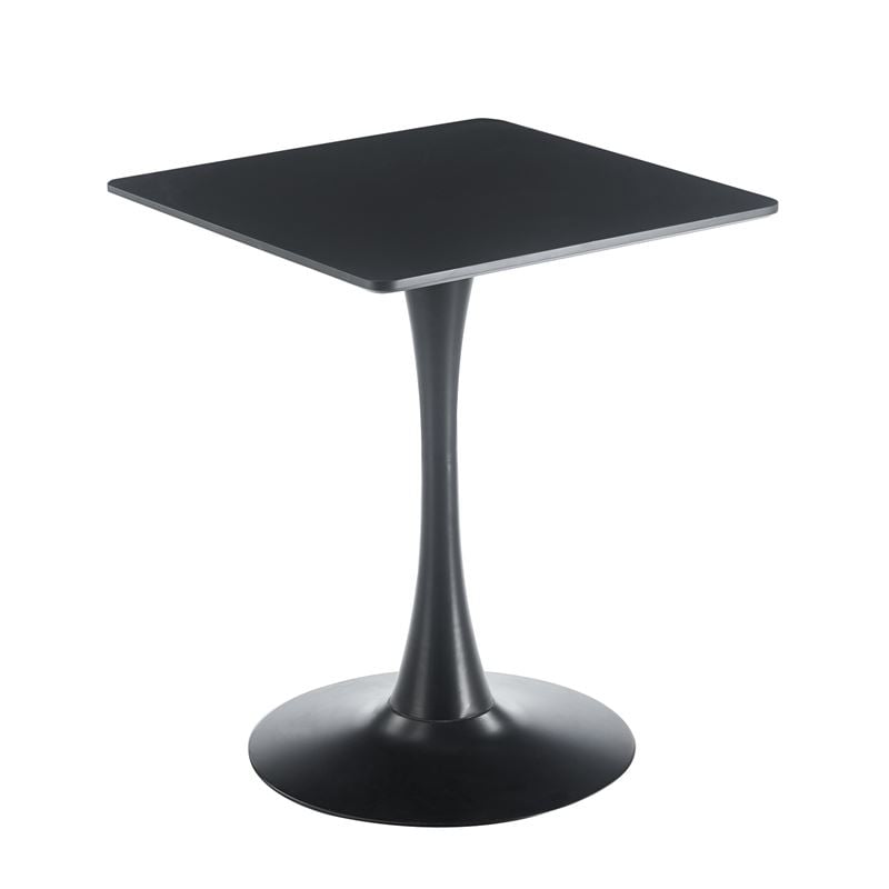 BREAK Τραπέζι MDF Μαύρο, Βάση Μέταλλο Βαφή Μαύρο