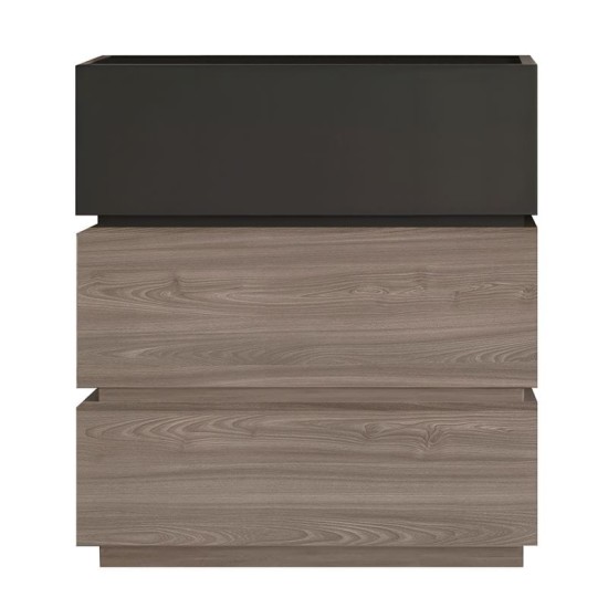 VANITY Συρταριέρα 3 Συρτάρια Αποχρώσεων Sonoma Oak & Grey, με Αποσπώμενα χρωματικά Μέρη VANITY Συρταριέρα, με 3 Συρτ. Αποχρώσεων Sonoma Oak & Grey, με Αποσπώμενα χρωματικά Μέρη