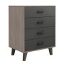 VANITY Συρταριέρα, με 4 Συρτάρια, Απόχρωση Sonoma Oak-Grey