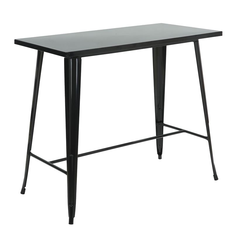 RELIX Τραπέζι Bar Μέταλλο Βαφή Μαύρο