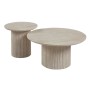 DIAZ Set-2 Τραπεζάκια Σαλονιού-Καθιστικού, ΜDF Απόχρωση Natural Stone