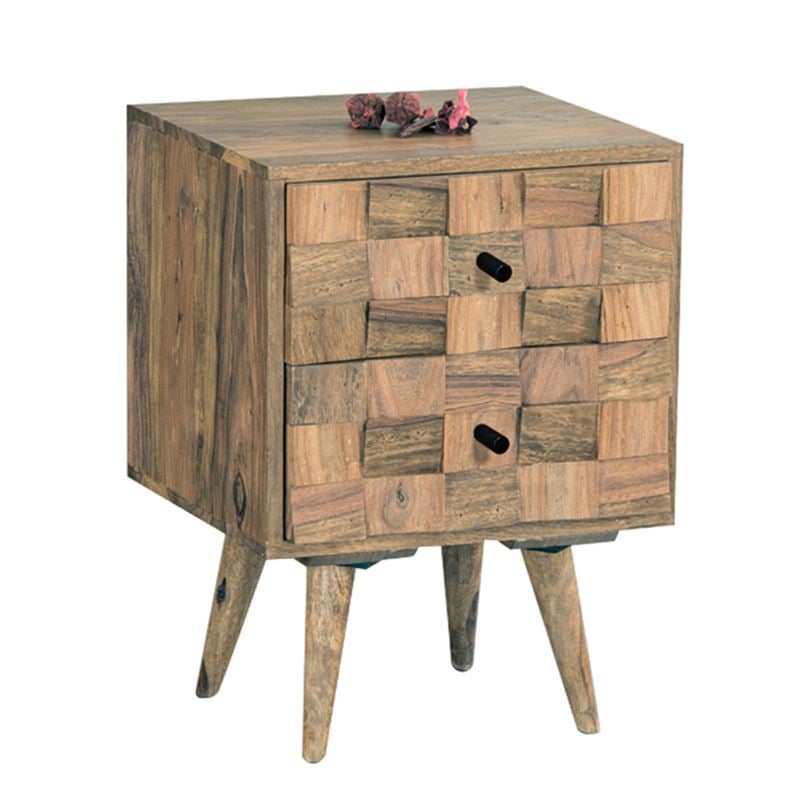 TEKA-W Κομοδίνο Ξύλο Ακακία Φυσικό