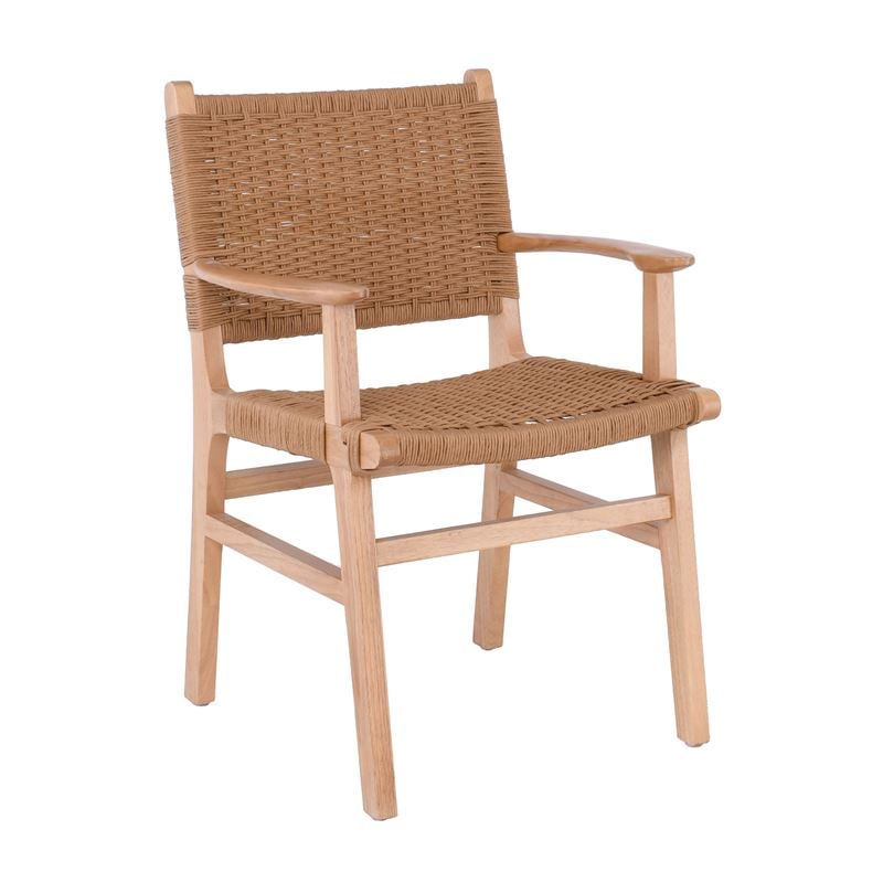 COMO Πολυθρόνα Τραπεζαρίας Φυσικό, Κάθισμα Paper Rope