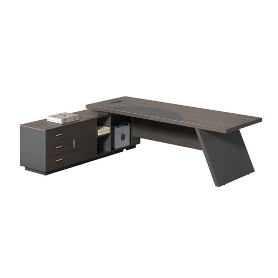 MASTER Γραφείο Αριστερή Γωνία, Απόχρωση Grey Walnut MASTER Γραφείο Αριστερή Γωνία, Απόχρωση Grey Walnut