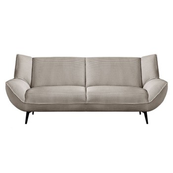 EMERALD Καναπές 3-θέσιος Σαλονιού - Καθιστικού, Ύφασμα Κοτλέ Μπεζ