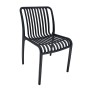 MODA-Ν Καρέκλα Στοιβαζόμενη PP, Απόχρωση Μαύρο