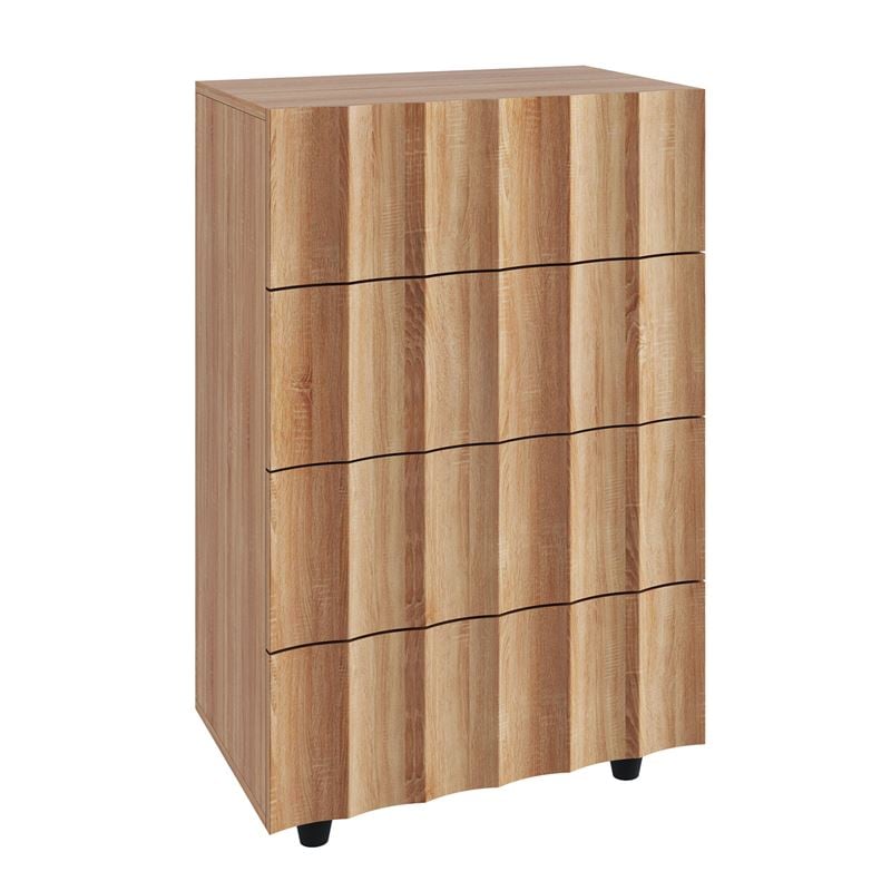 MOTION Συρταριέρα με 4 Συρτάρια, Απόχρωση Φυσικό